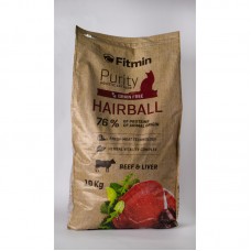 СУХИЙ КОРМ FITMIN PURITY HAIRBALL ДЛЯ ДОРОСЛИХ ДОВГОШЕРСТИХ КОТІВ 10 КГ